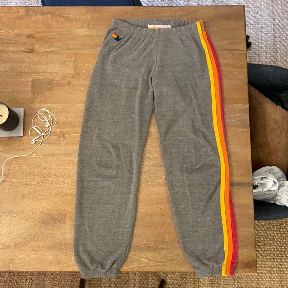 Aviator Nation 5 stripe sweatpants